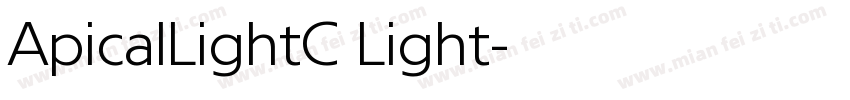 ApicalLightC Light字体转换